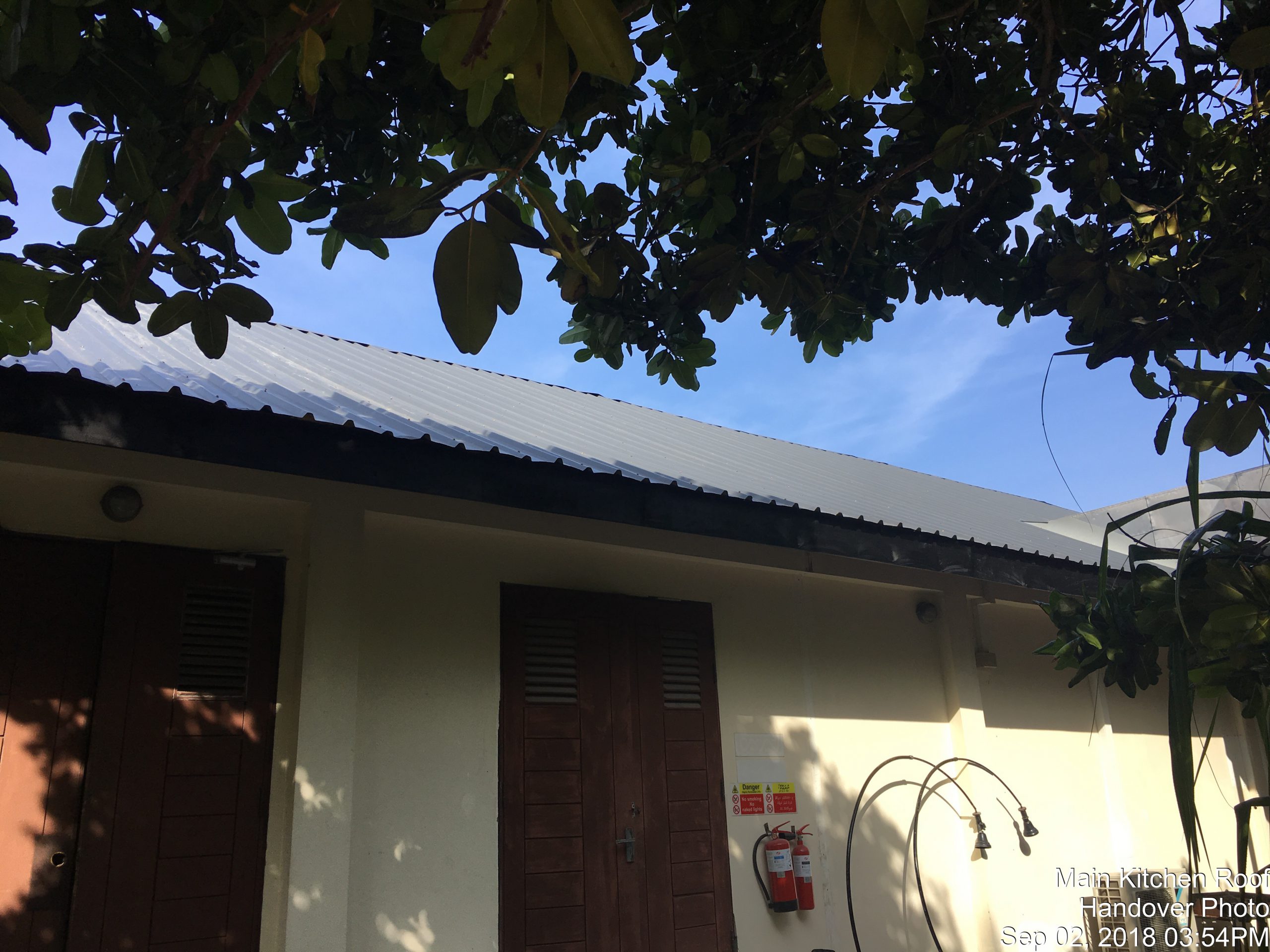 Main Kitchen RoofHandover Photo